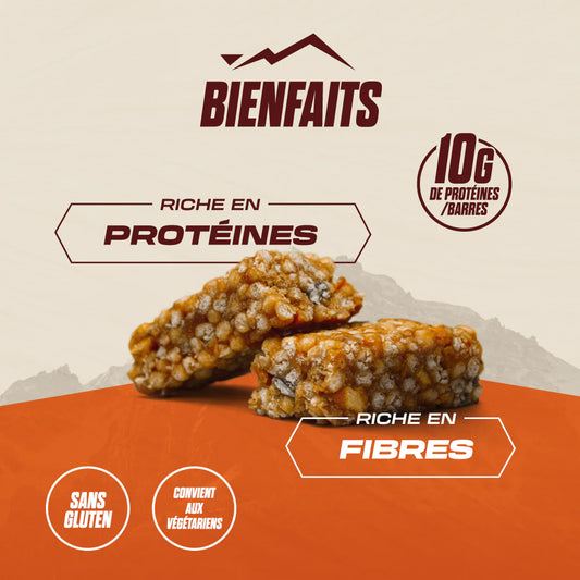 Bao Barre : La Barre Protéines Bio croustillante riche en fibres - Natural Origins