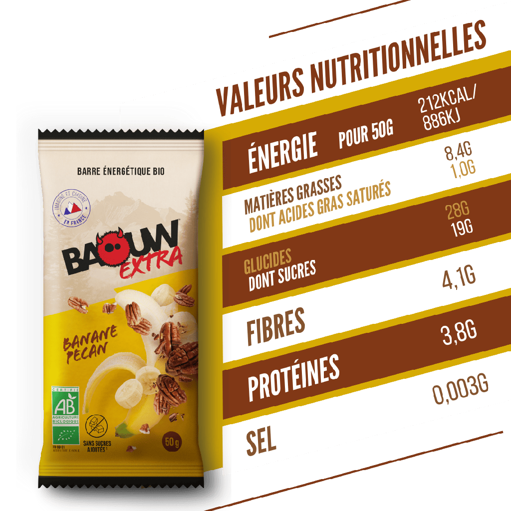 Baouw Barres énergétiques - 5 Saveurs