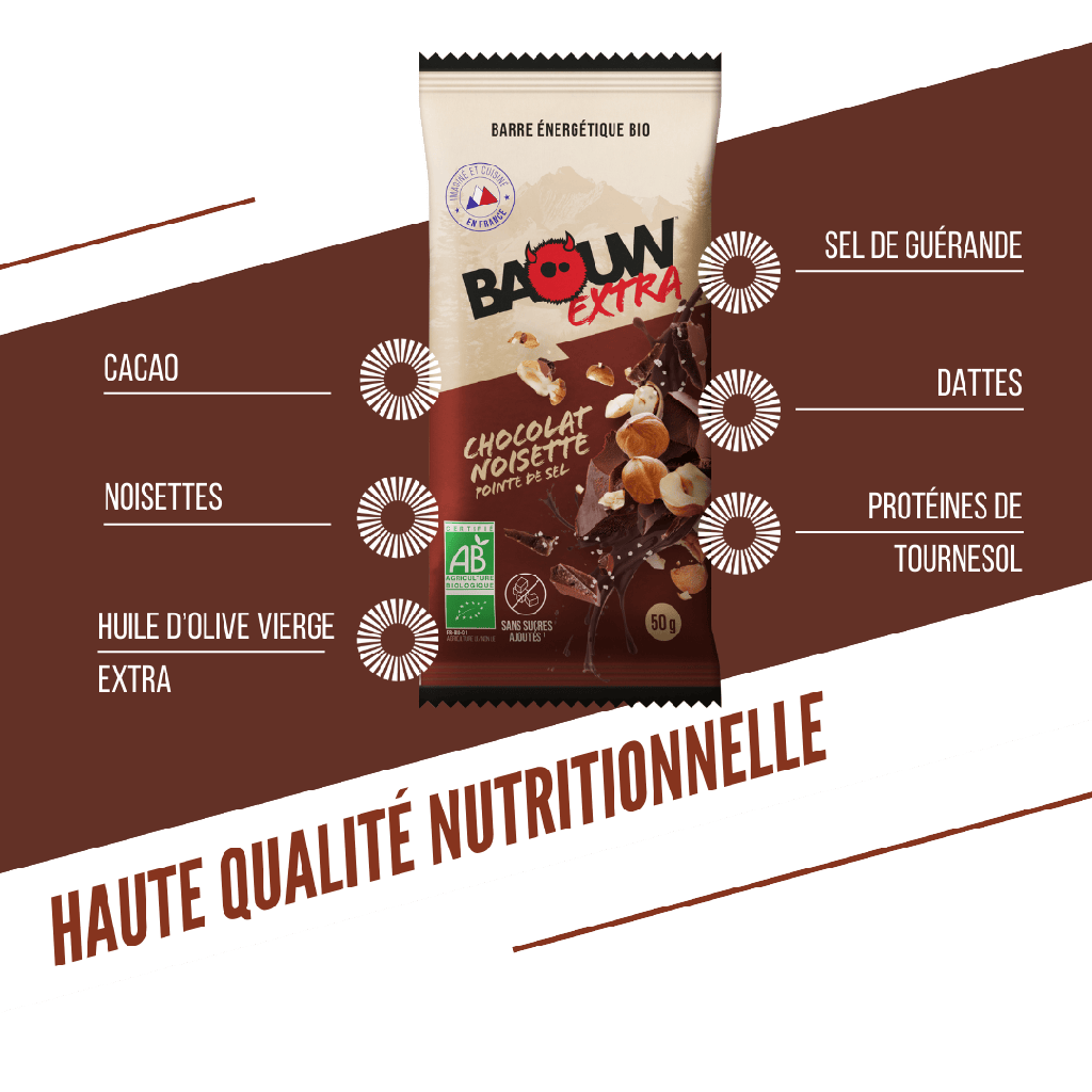 Baouw Barres énergétiques - 5 Saveurs