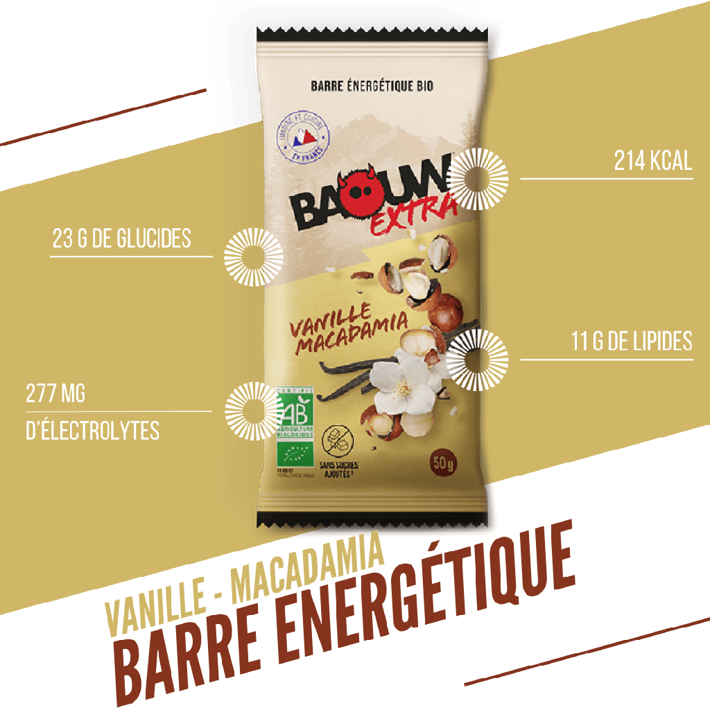 Baouw Barres énergétiques - 5 Saveurs