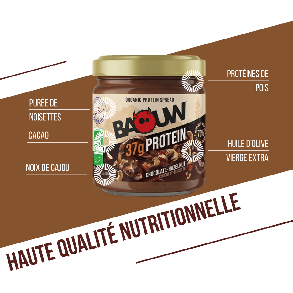 Baouw Pâtes à tartiner protéinées - 2 Saveurs