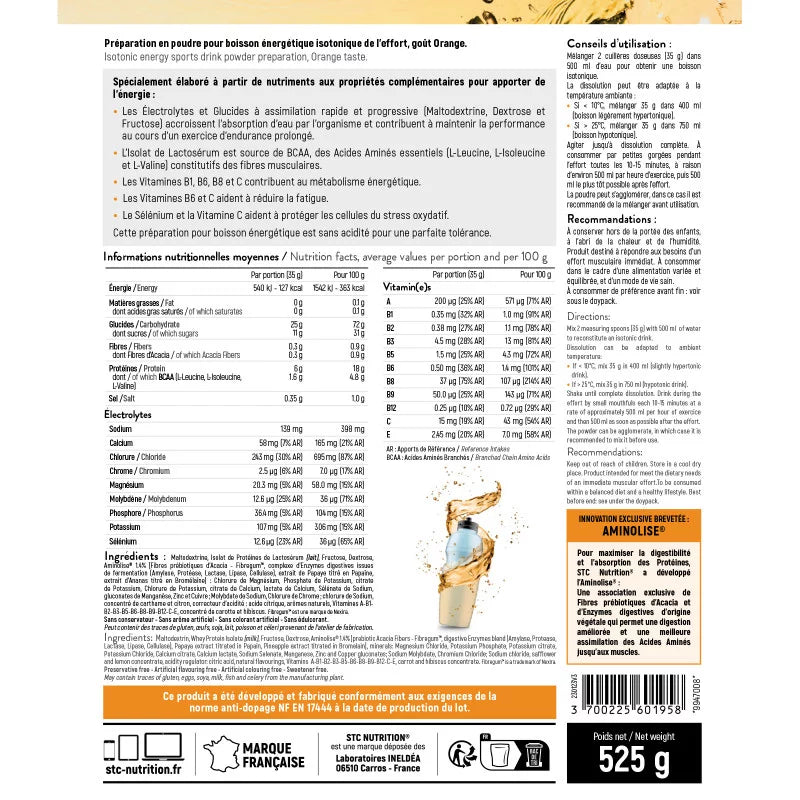 VO² MAX - Boisson énergétique - 2 saveurs - STC Nutrition