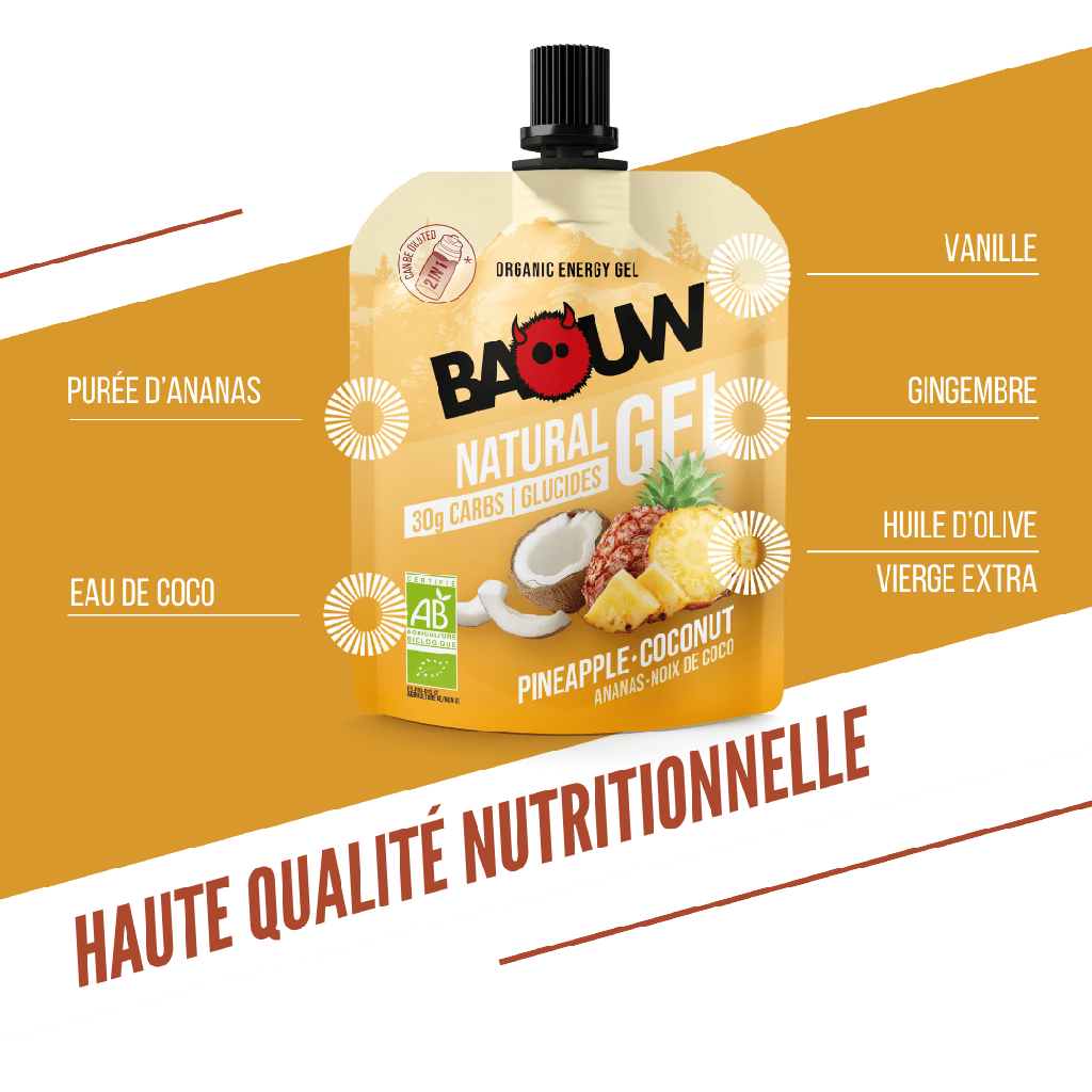 Baouw Gels énergétiques - 4 saveurs