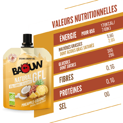Baouw Gels énergétiques - 4 saveurs