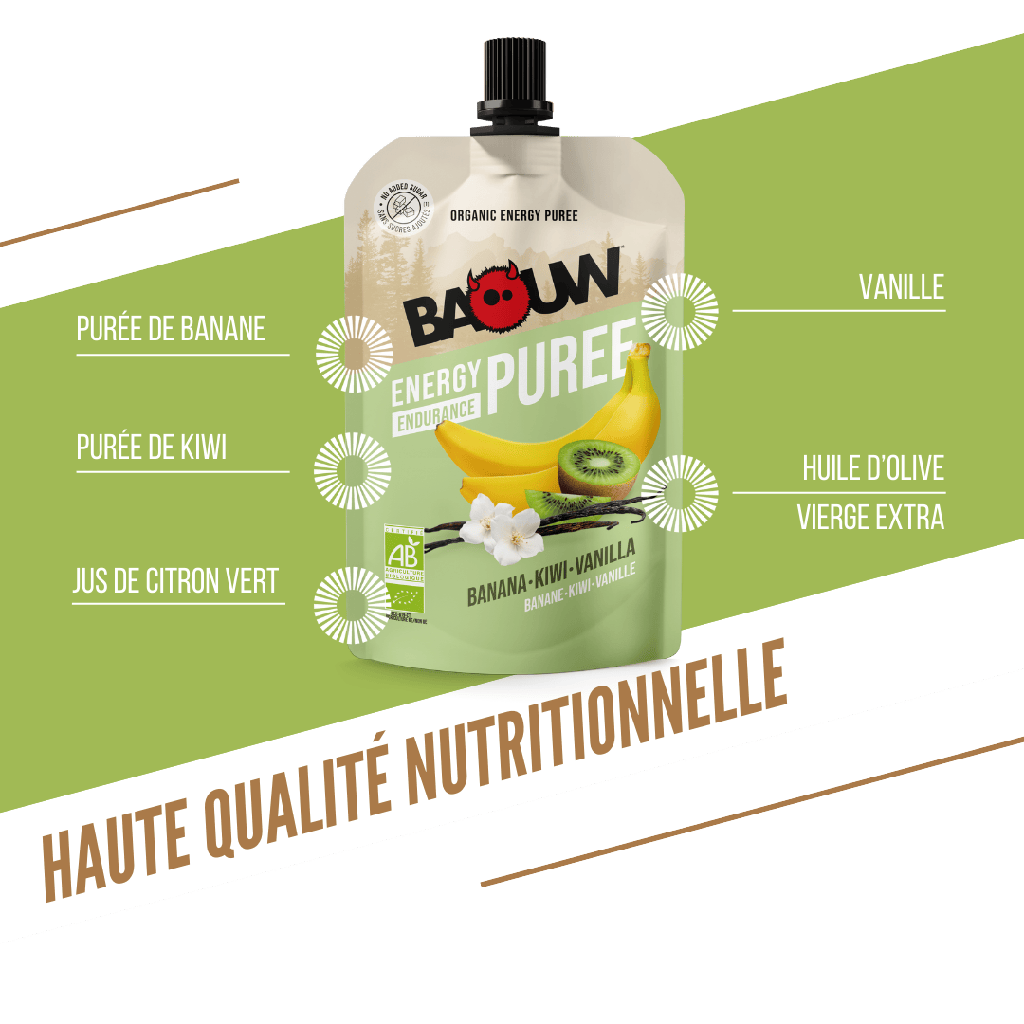 Baouw Compotes énergétiques - 4 Saveurs