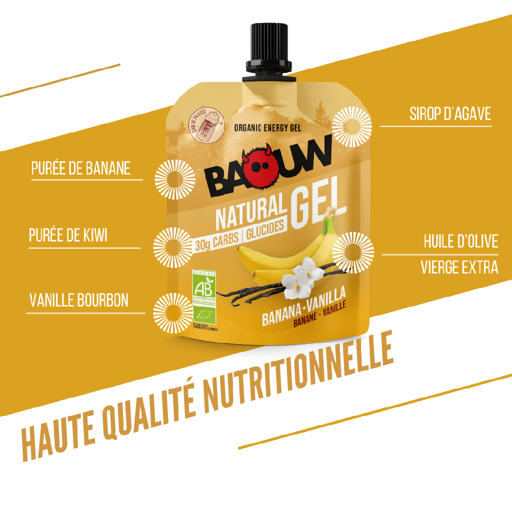Baouw Gels énergétiques - 4 saveurs