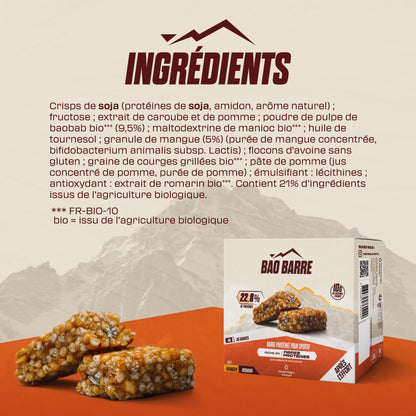 Bao Barre : La Barre Protéines Bio croustillante riche en fibres - Natural Origins