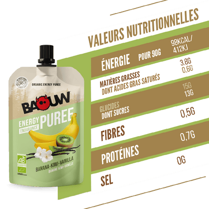 Baouw Compotes énergétiques - 4 Saveurs