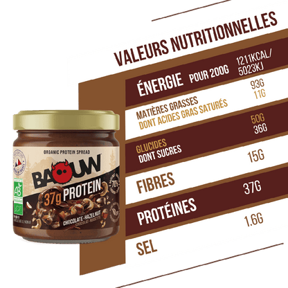 Baouw Pâtes à tartiner protéinées - 2 Saveurs