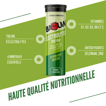Baouw Electrolytes - Pastilles effervescentes - 3 saveurs