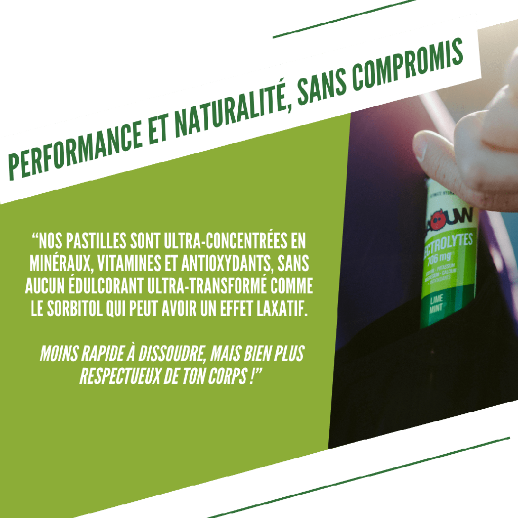 Baouw Electrolytes - Pastilles effervescentes - 3 saveurs