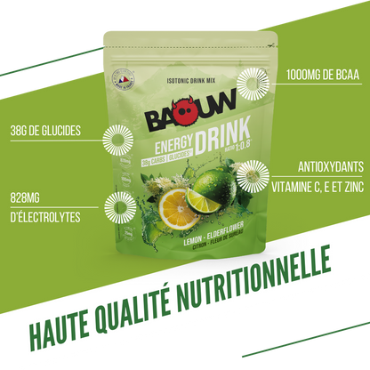 Baouw Boisson énergétique - 2 saveurs