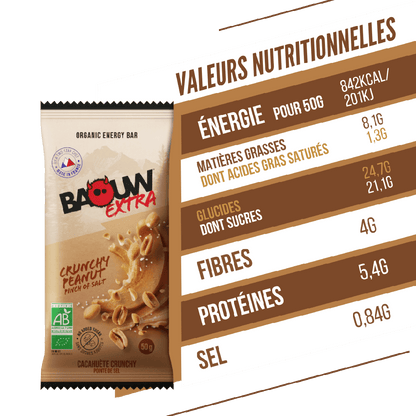 Baouw Barres énergétiques - 5 Saveurs