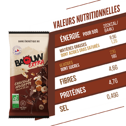 Baouw Barres énergétiques - 5 Saveurs