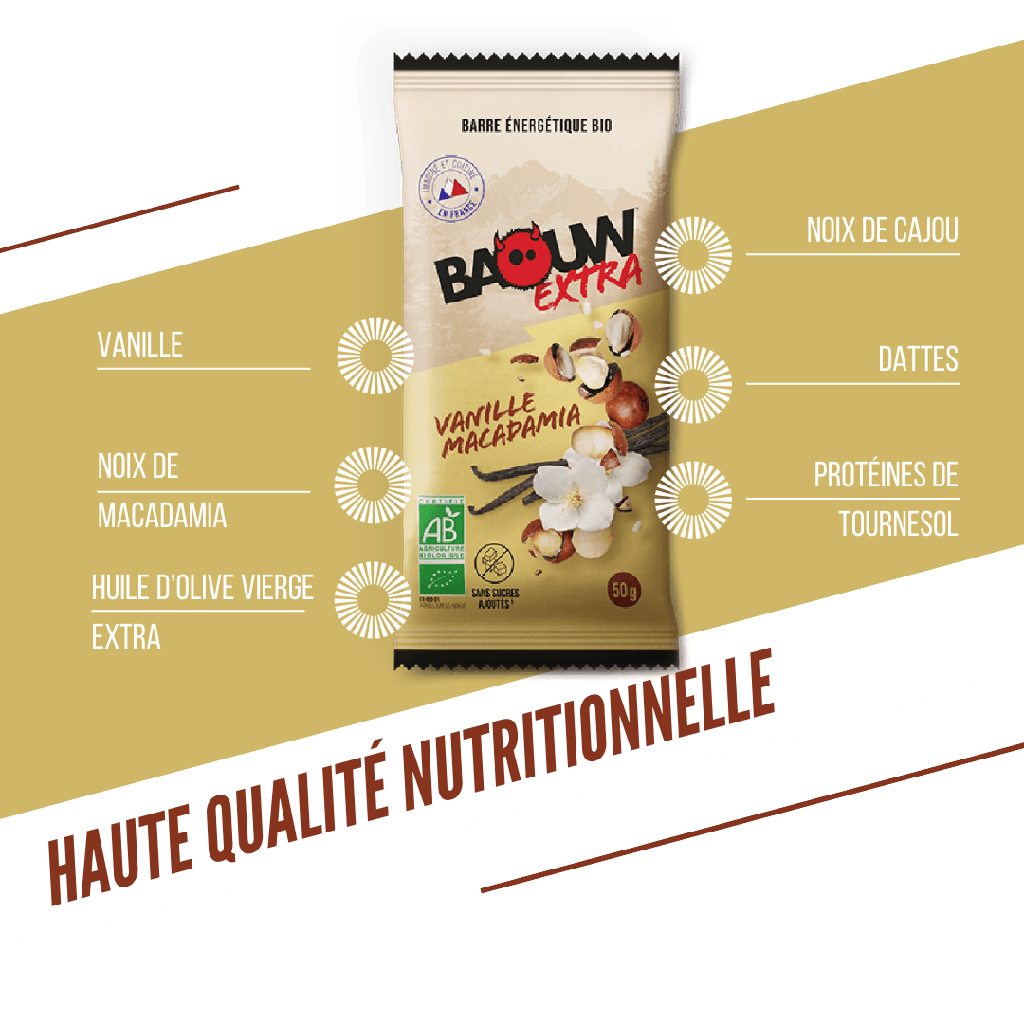 Baouw Barres énergétiques - 5 Saveurs