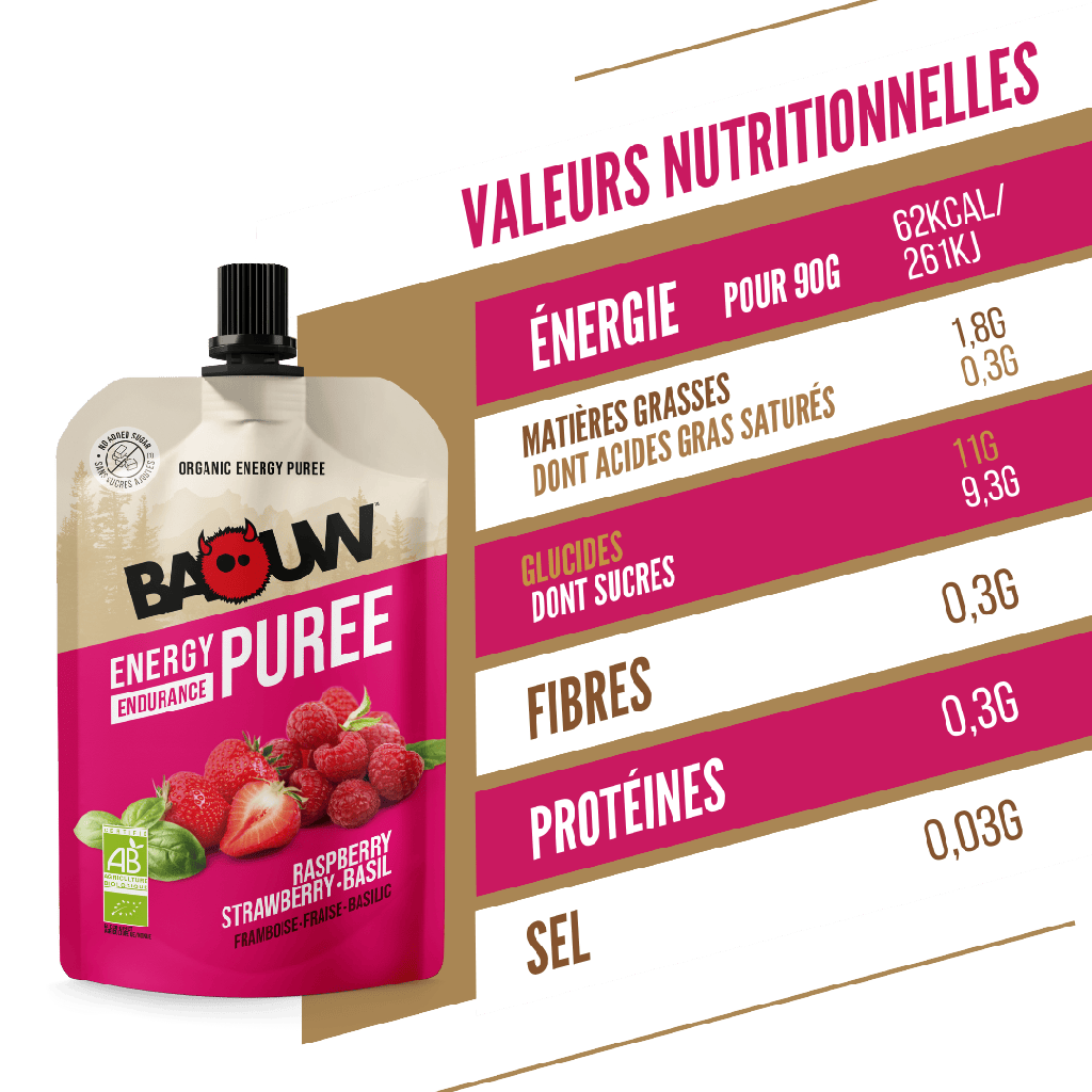 Baouw Compotes énergétiques - 4 Saveurs