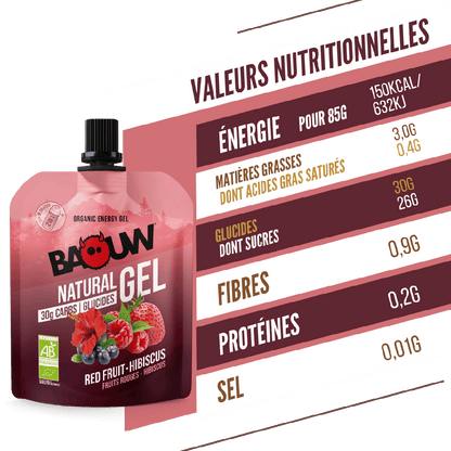 Baouw Gels énergétiques - 4 saveurs