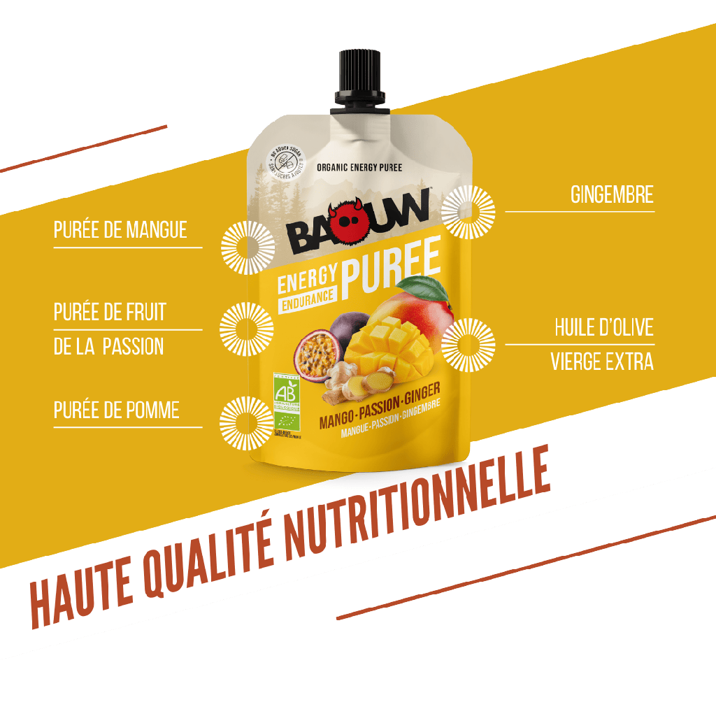 Baouw Compotes énergétiques - 4 Saveurs