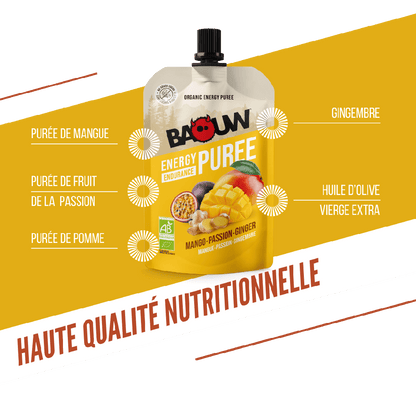 Baouw Compotes énergétiques - 4 Saveurs