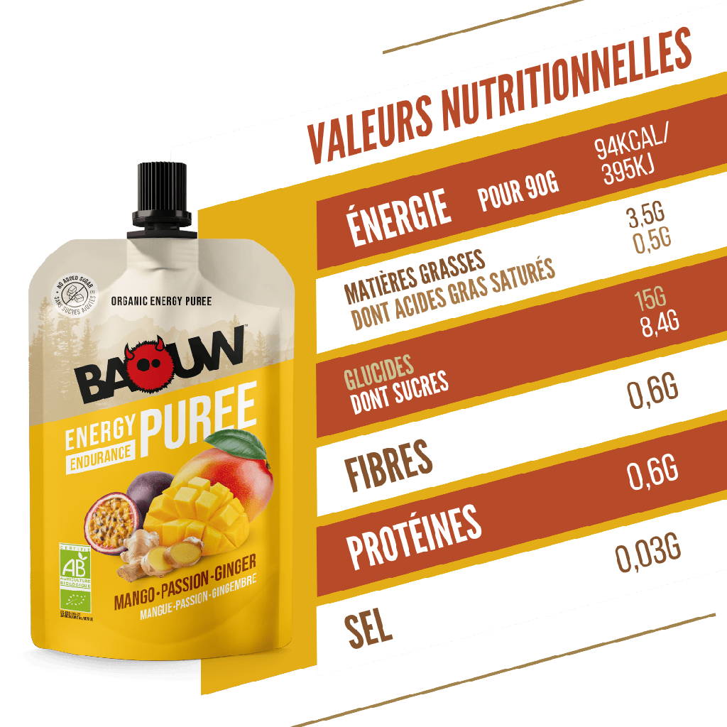 Baouw Compotes énergétiques - 4 Saveurs