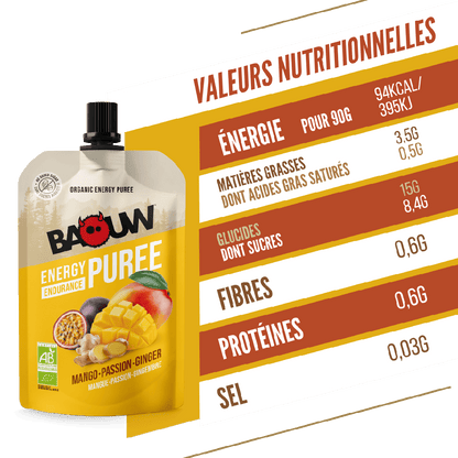 Baouw Compotes énergétiques - 4 Saveurs