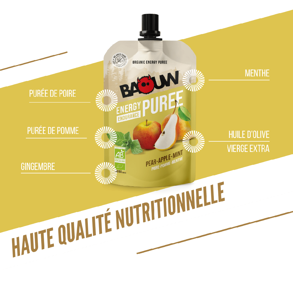 Baouw Compotes énergétiques - 4 Saveurs
