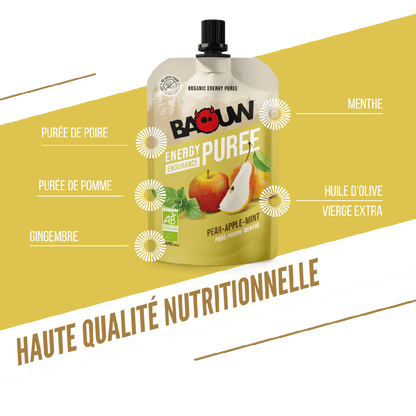 Baouw Compotes énergétiques - 4 Saveurs