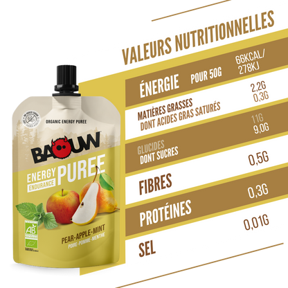 Baouw Compotes énergétiques - 4 Saveurs