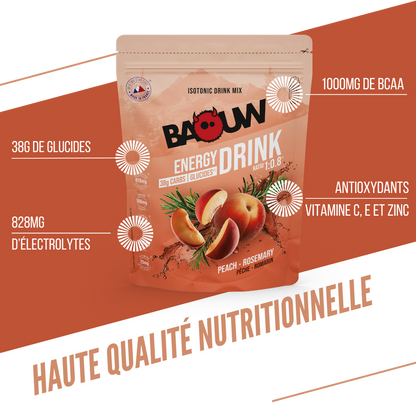 Baouw Boisson énergétique - 2 saveurs